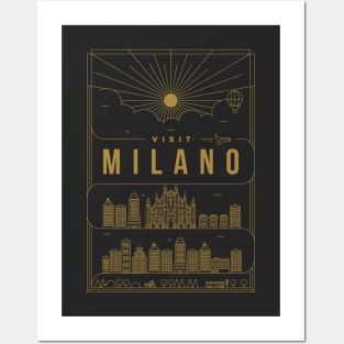 Milano Minimal Lineal Poster Posters and Art